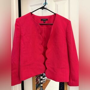 Ann Taylor Women's Vibrant Scalloped Open Front Blazer